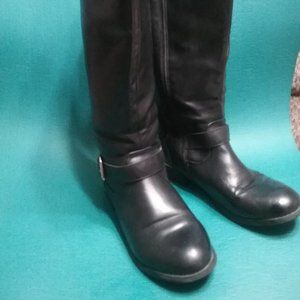 Peyton Black knee high boots